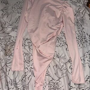 T.J.Maxx Pink Long Sleeve Bodysuit